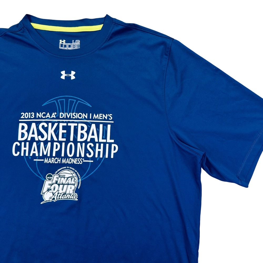 Under Armour 2013 NCAA Final Four Atlanta March Madness Blue Shirt Men's Large